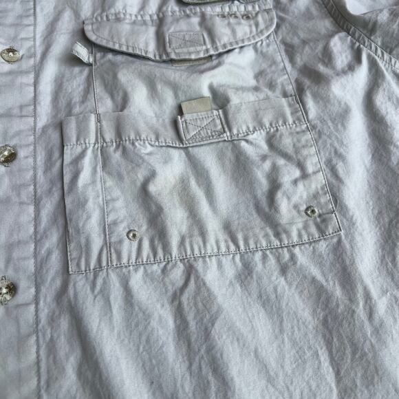 Columbia PFG Fishing Gear Coors Light Button-Up Shirt Men's Sz L - Picture 5 of 10